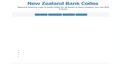 Desktop Screenshot of newzealandbankcodes.com