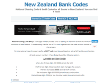 Tablet Screenshot of newzealandbankcodes.com